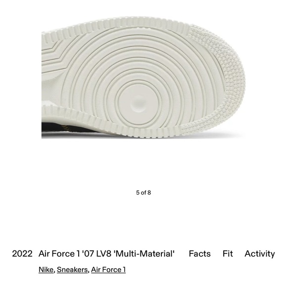 Make An Offer! 2022 Air Force 1 '07 LV8 'Multi-Material' Men’s 8.5 new in box - Picture 7 of 8